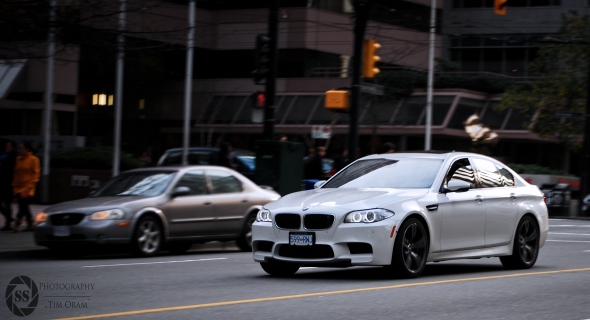 Cought this white beast rolling through Vancouver. 